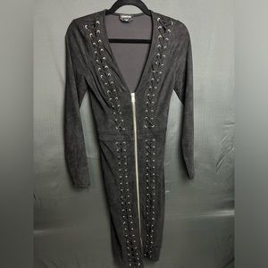 Bebe suede midi dress XXS